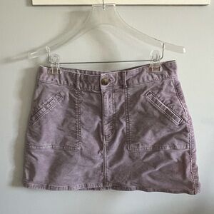 lilac corduroy skirt